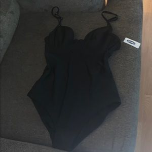 Black one piece Bathing Suit